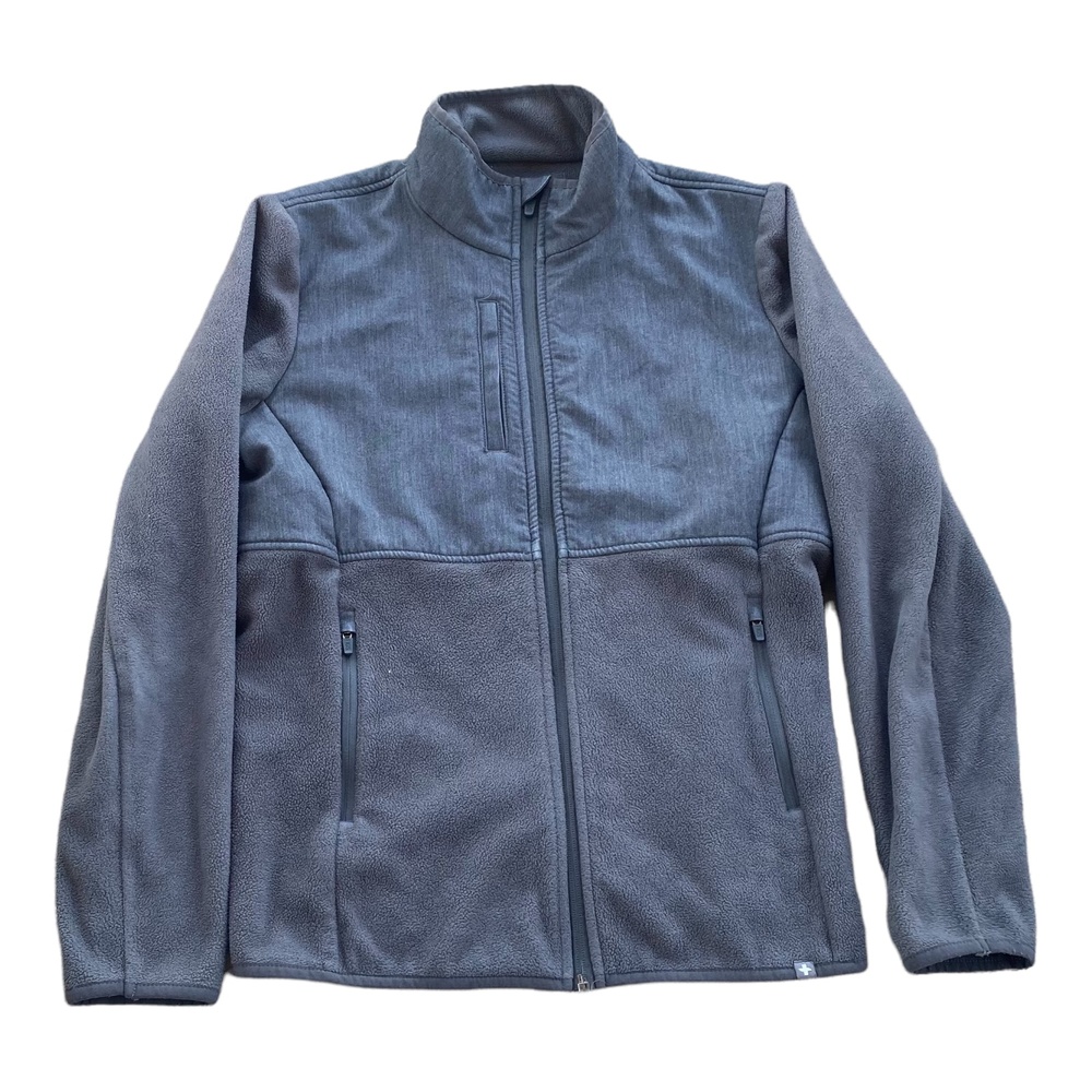 Figs Women’s Fleece 100% Awesome Zip Up Nurse Scrub Professional Jacket small